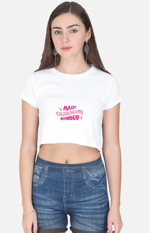 Main Character Energy Cropped Tee