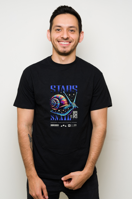 Stars Snail Galactic Graphic Tee