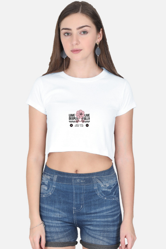 Love Deeply Crop Tee