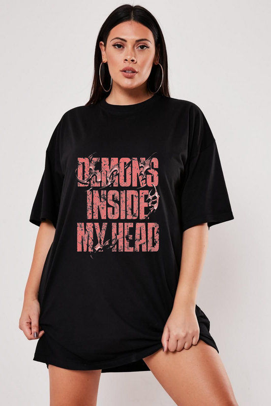 Demons Inside My Head Oversized Tee