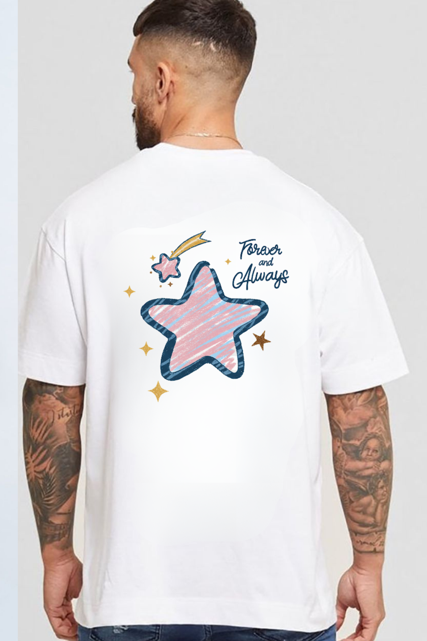 Forever & Always" Star Sketch Tee – Dreamcore Edition