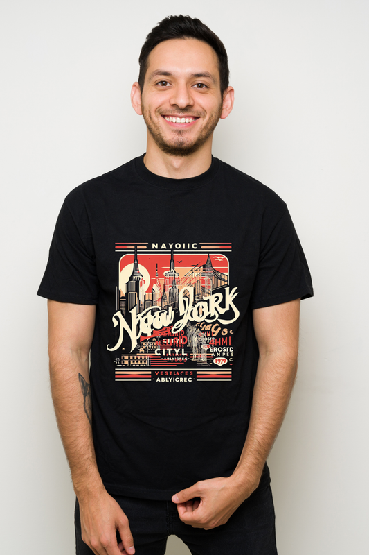 Retro New York Skyline Graphic Tee
