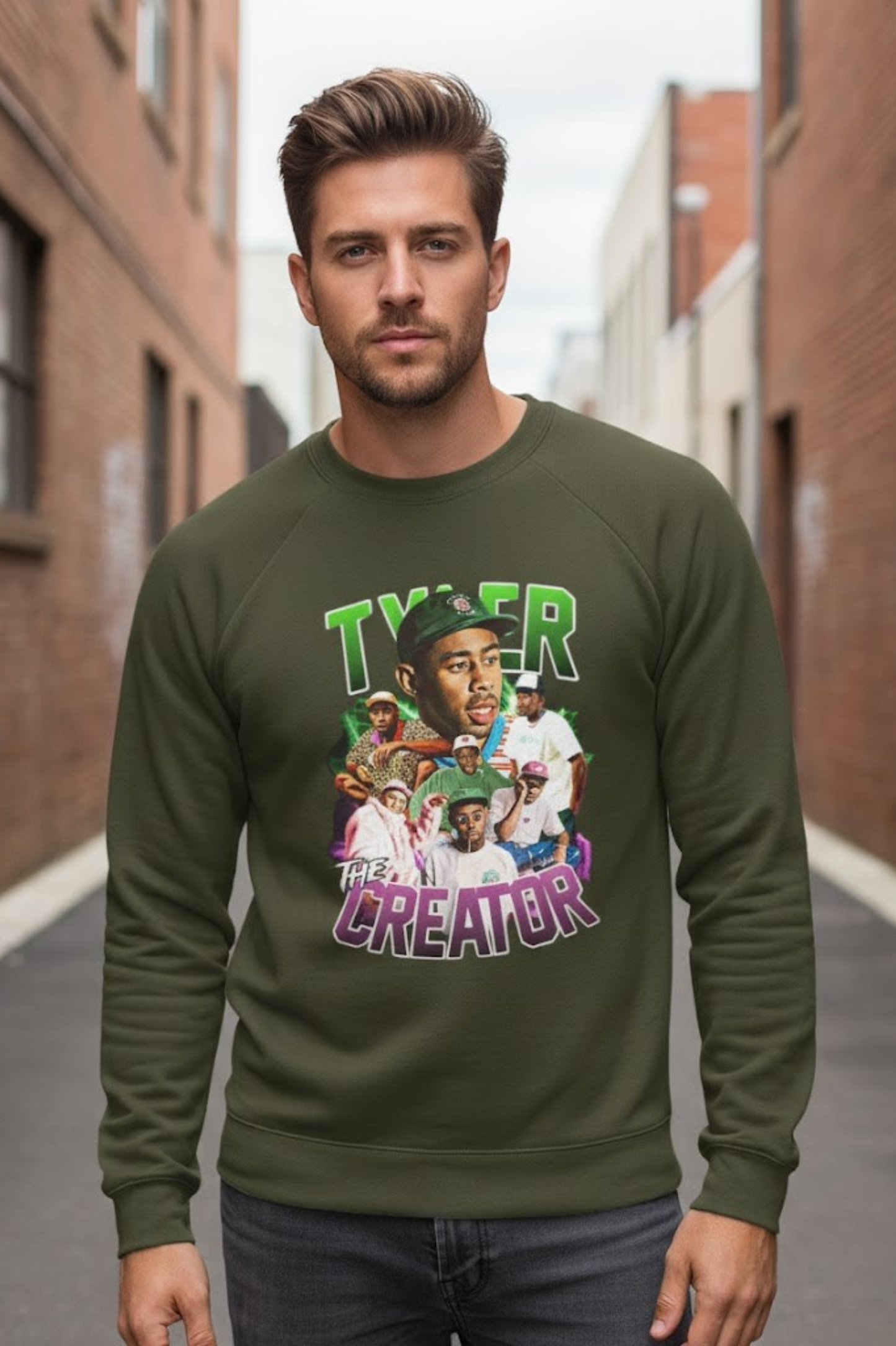 Tyler, The Creator Vintage Collage Crewneck Sweatshirt