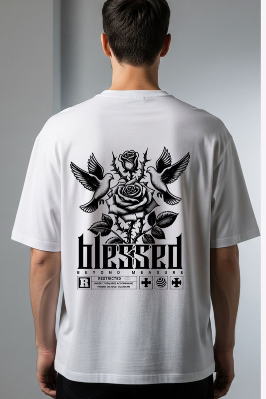 Blessed Beyond Measure Graphic Oversized Tee