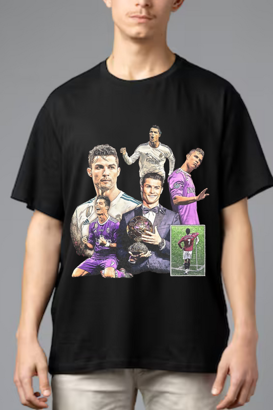 CR7 Legacy Collage – Oversized Tee
