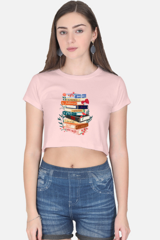 Book Lover Pastel Crop Top
