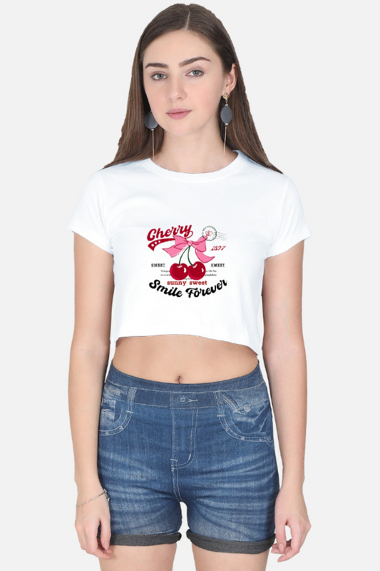 Cherry Smile Forever Crop Top