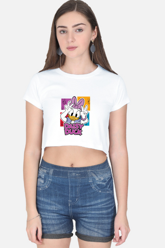 Daisy Pop Art Crop Tee
