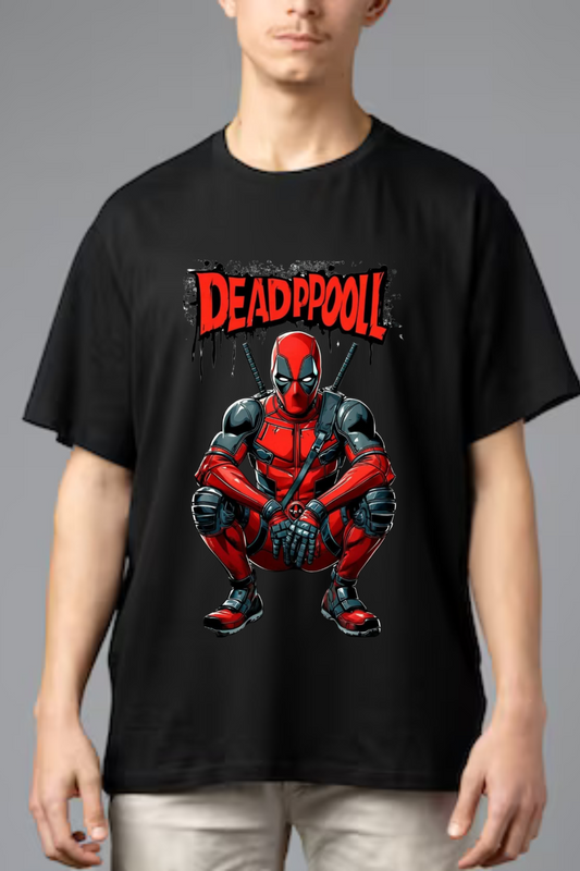 Deadpool Squad Crouch Pose Tee