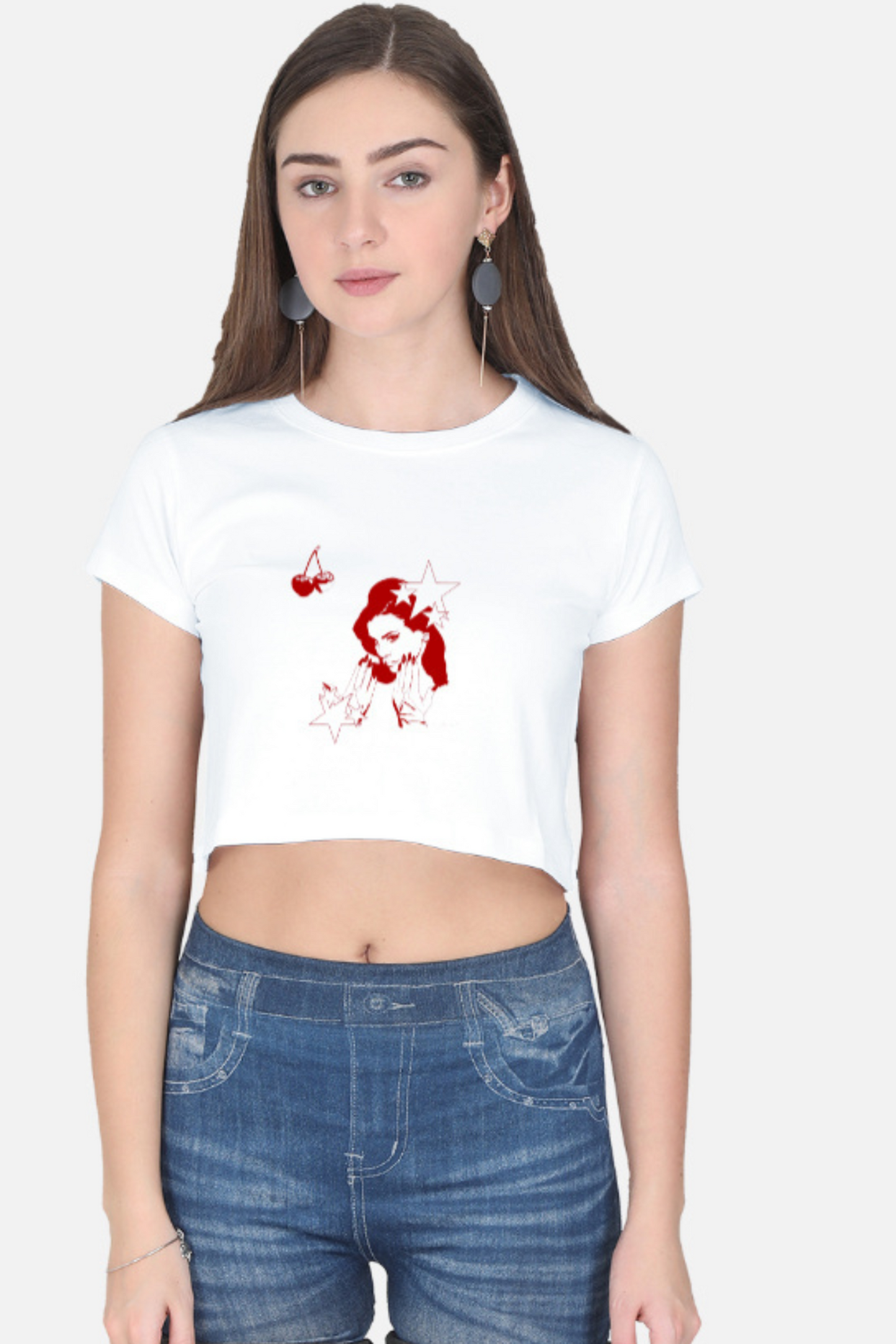 Cherry Crush Pop Art Crop Tee