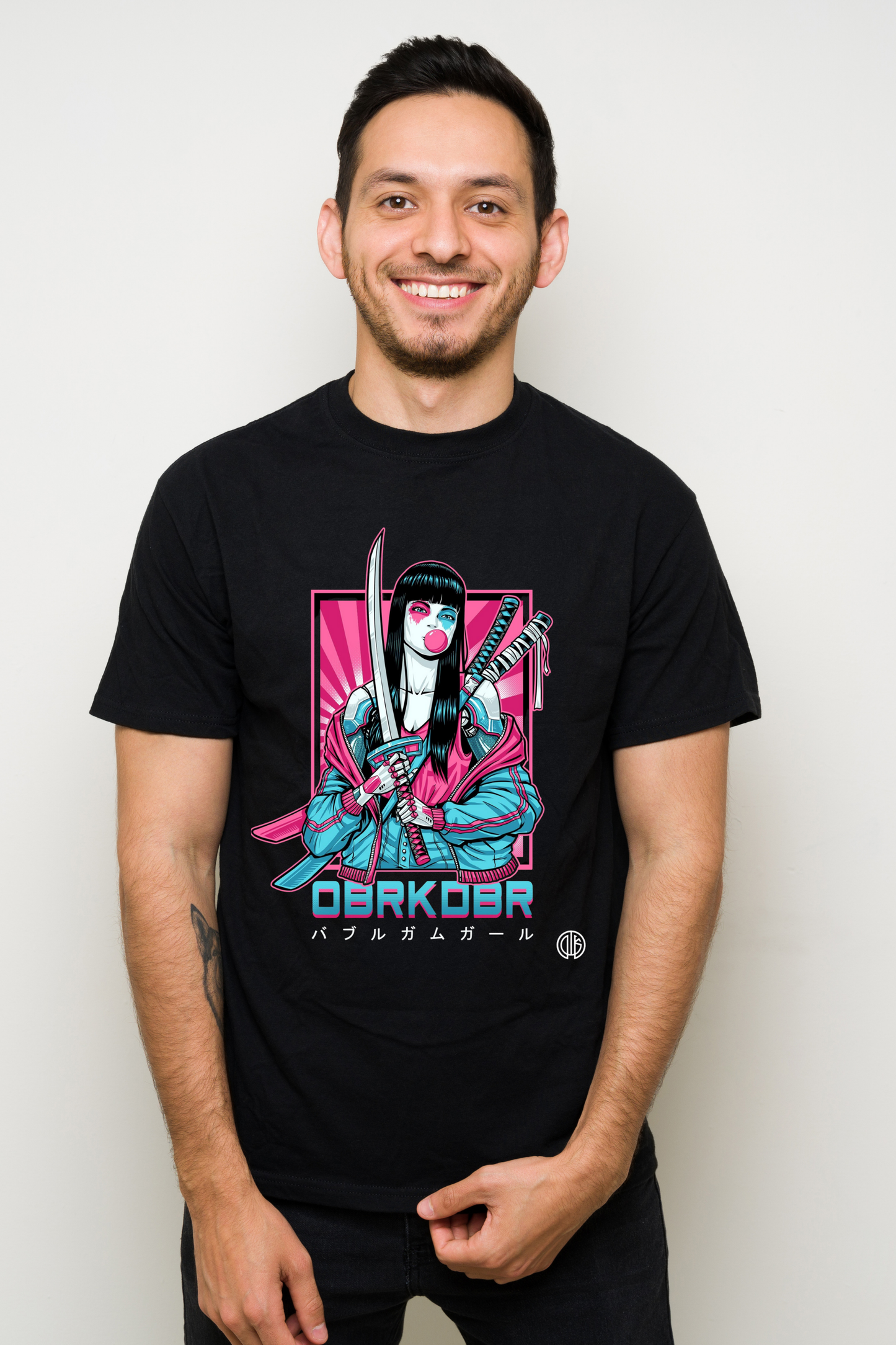 BUBBLEGUM KATANA” – Neo Tokyo Street Tee