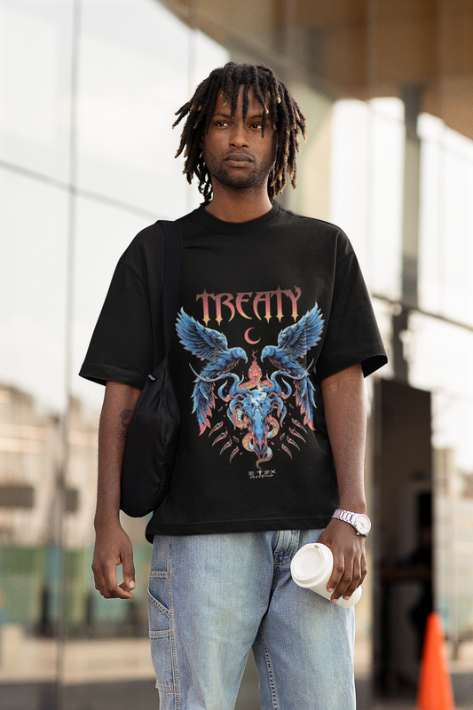 Treaty of Beasts Oversized Graphic T-shirt