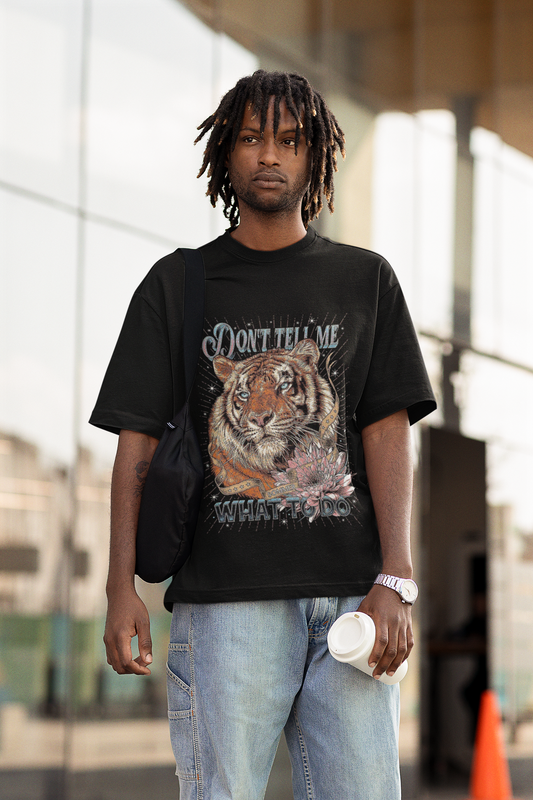 Wild Spirit Oversized Tiger Graphic Tee