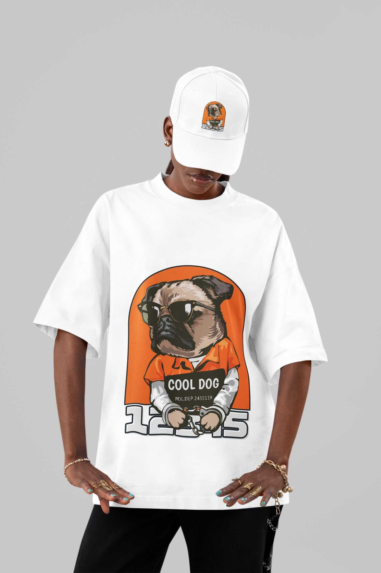 Cool Dog Pug Graphic Tee