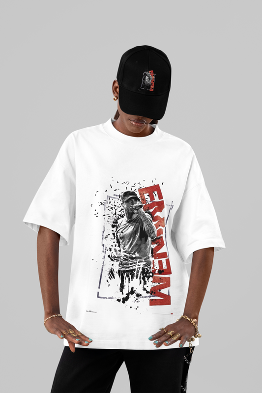 Alaseee “Eminem Mic Drop” Oversized Tee