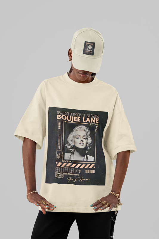Boujee Lane™ Oversized Tee – Retro Star Edition