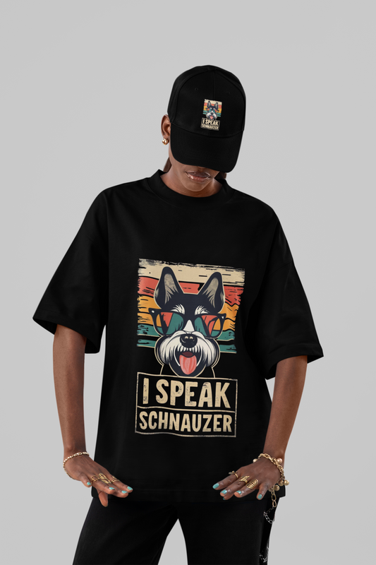 I Speak Schnauzer Retro Tee