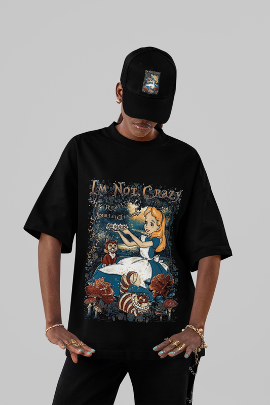 Mad Reality Alice-Inspired Oversized Tee