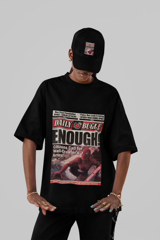 Daily Bugle “ENOUGH” Spider-Man Oversized Tee