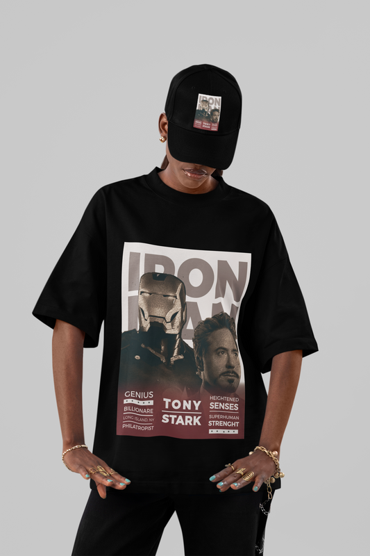 Iron Man “Tony Stark Legacy” Oversized Graphic Tee