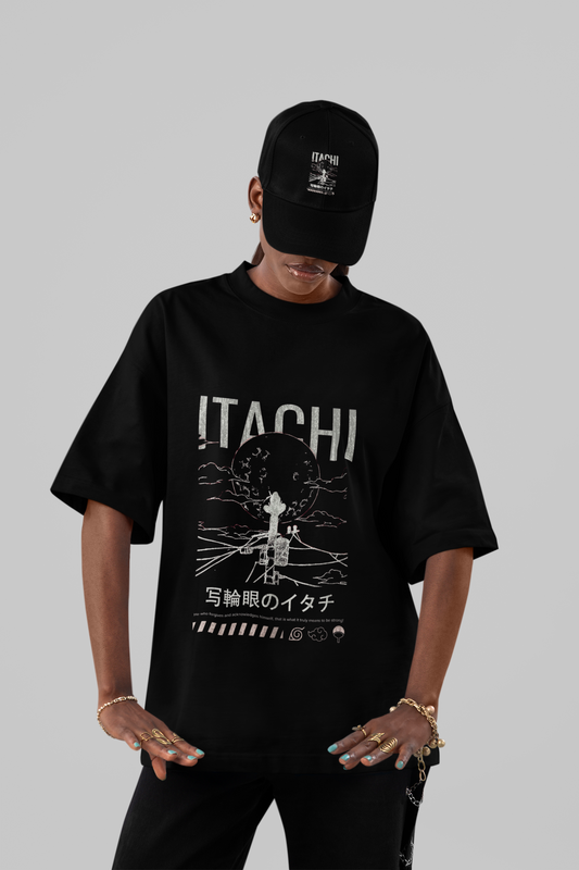 Itachi Uchiha – Moonlight Redemption Oversized Tee