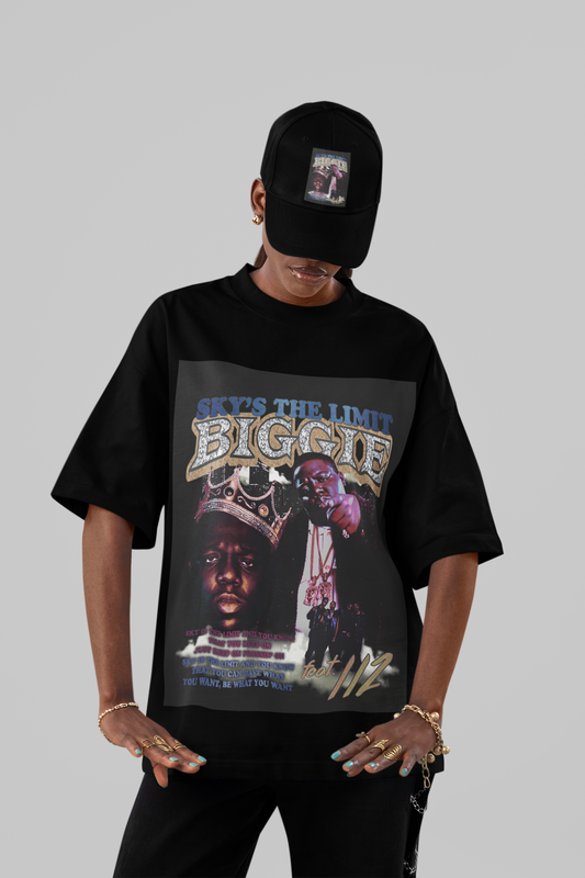 Biggie Smalls “Sky’s The Limit” Tribute Oversized Tee