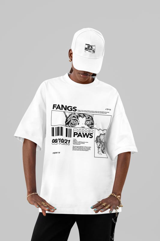 Fangs & Paws Oversized Tee