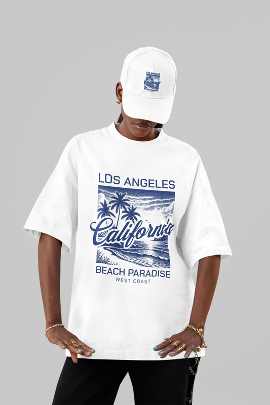 California Beach Paradise Oversized Tee