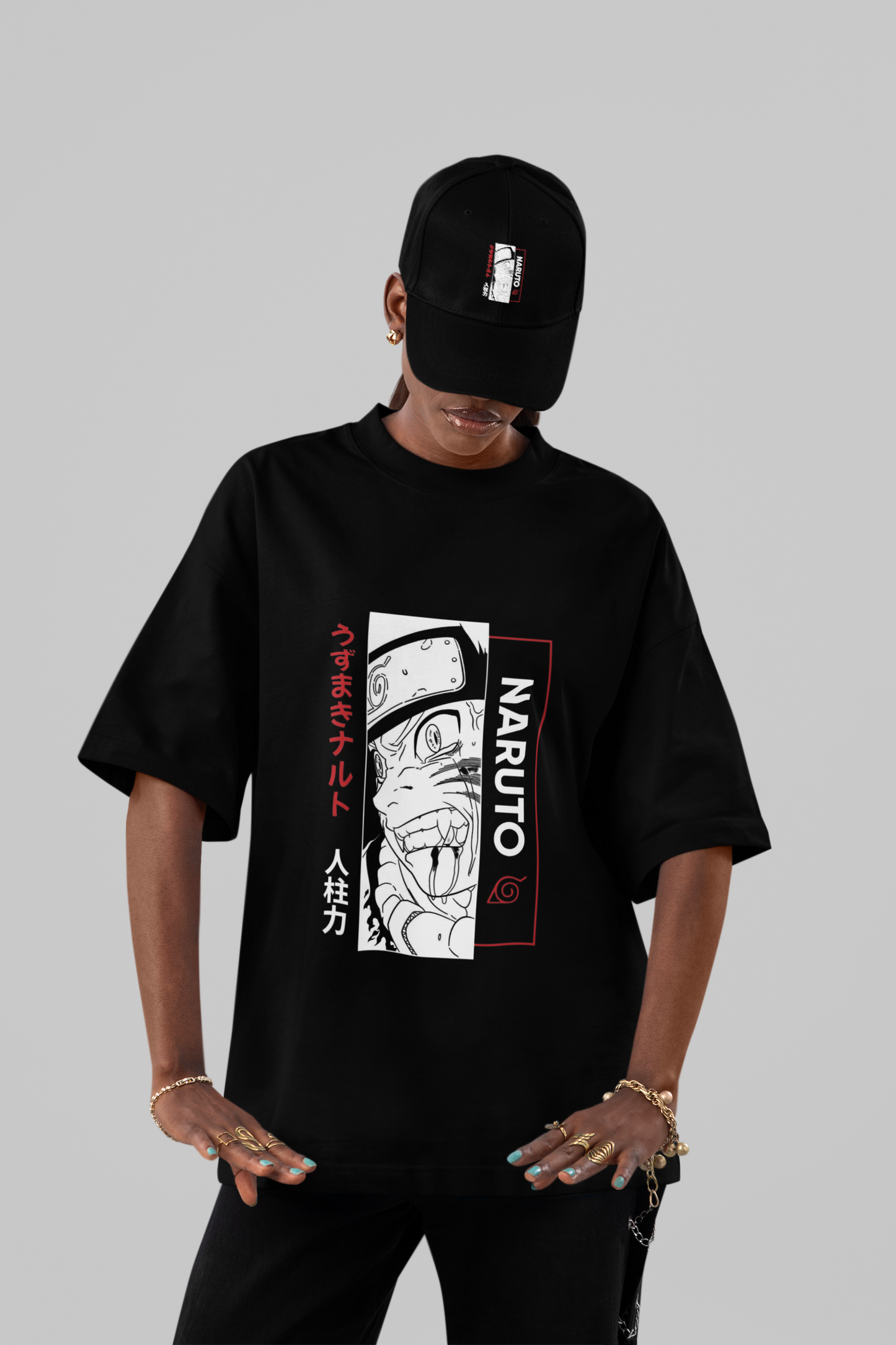 Naruto “Jinchūriki Rage” Oversized Graphic Tee