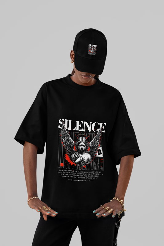 "SILENCE" Oversized Graphic Tee