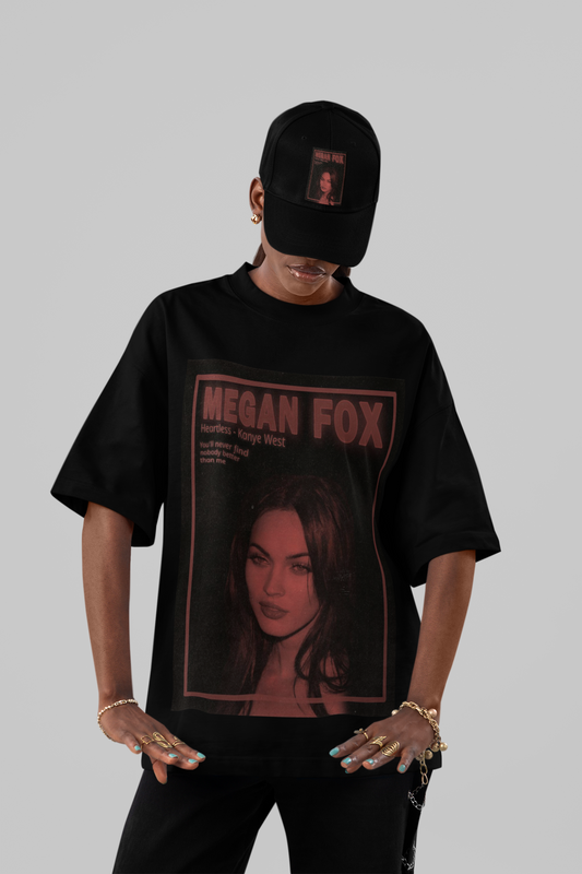 "Megan Fox x Kanye 'Heartless' Oversized Graphic Tee"