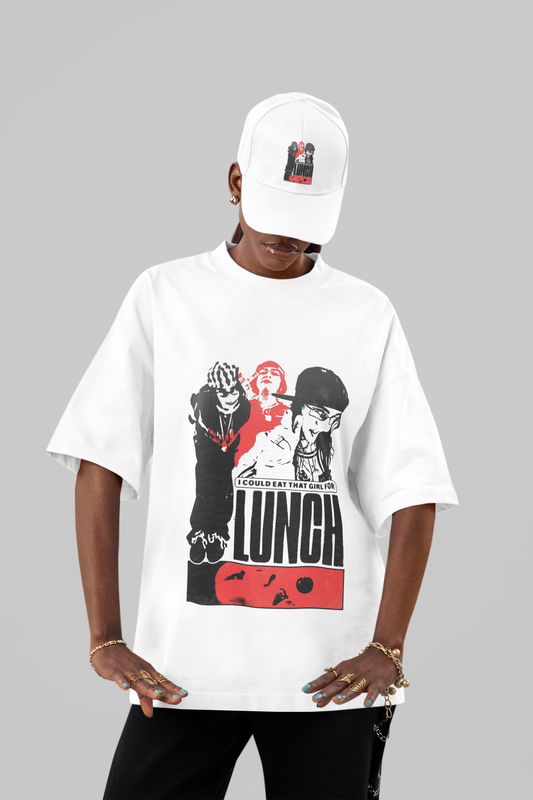 Lunch" Horrorcore Oversized Graphic Tee