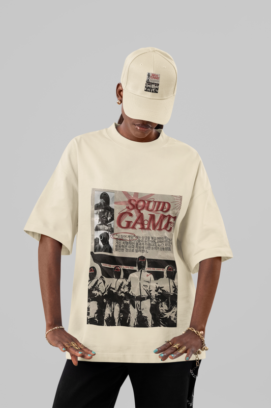 "Squid Game Oversized Graphic Tee"
