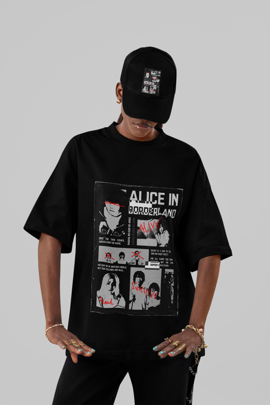 Alice in Borderland Oversized Graphic Tee