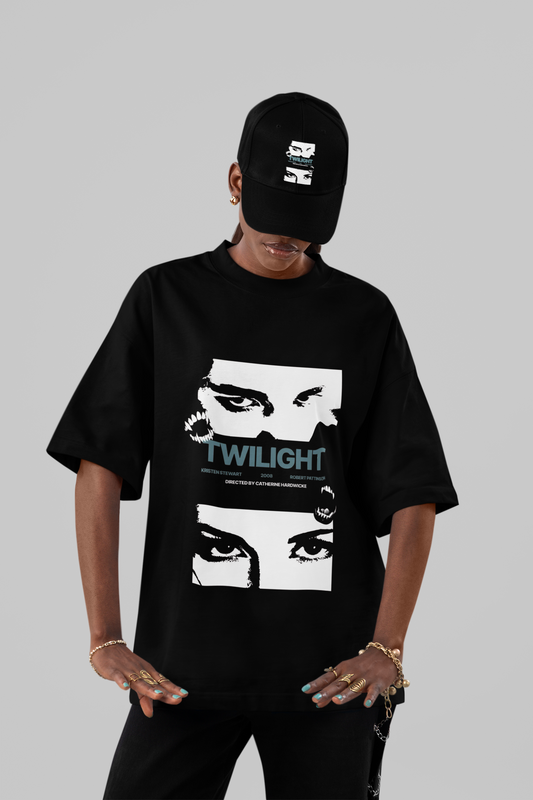 Twilight Eyes Oversized Graphic Tee