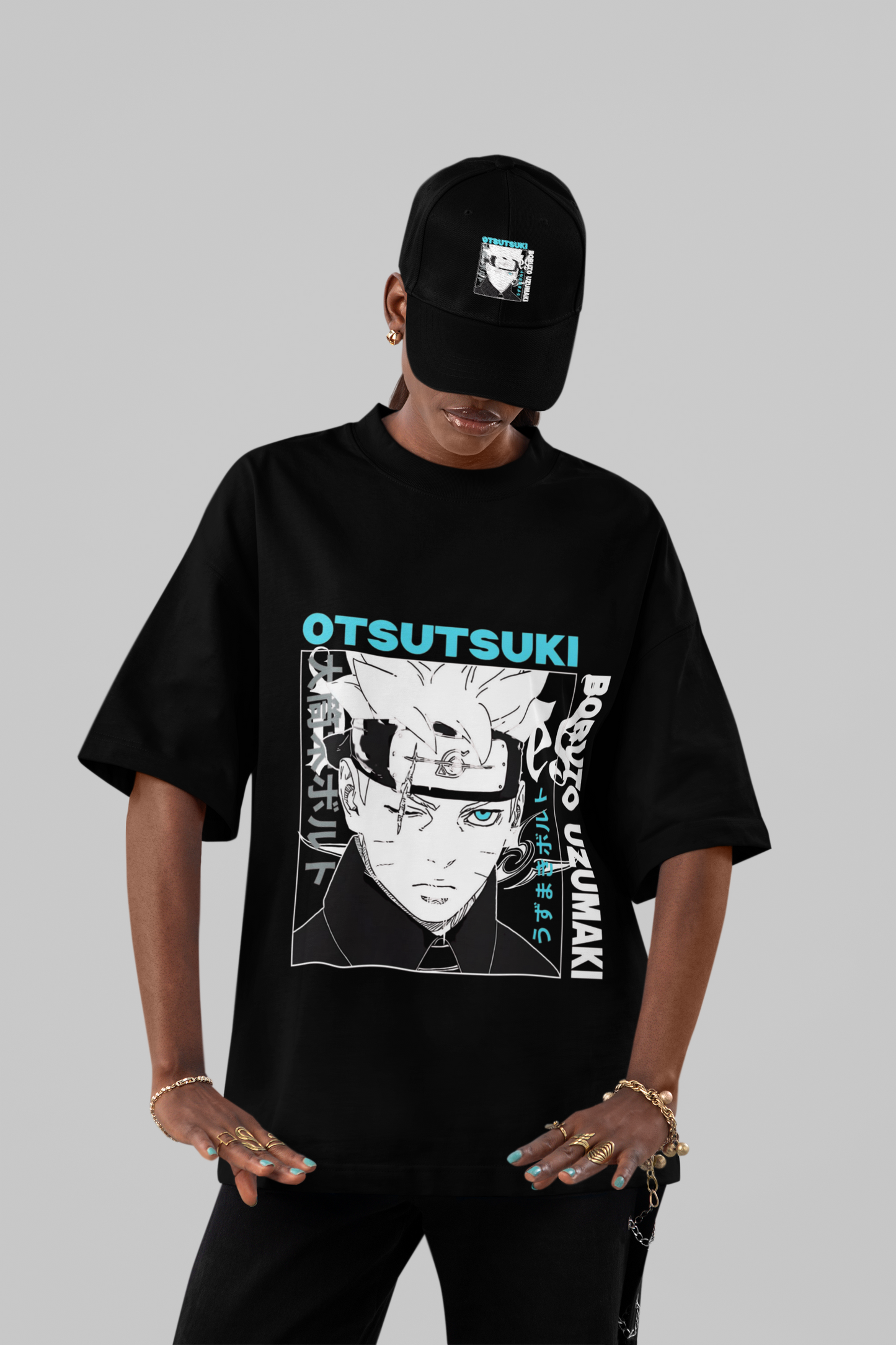 OTSUTSUKI Oversized Tee – Boruto Uzumaki Edition