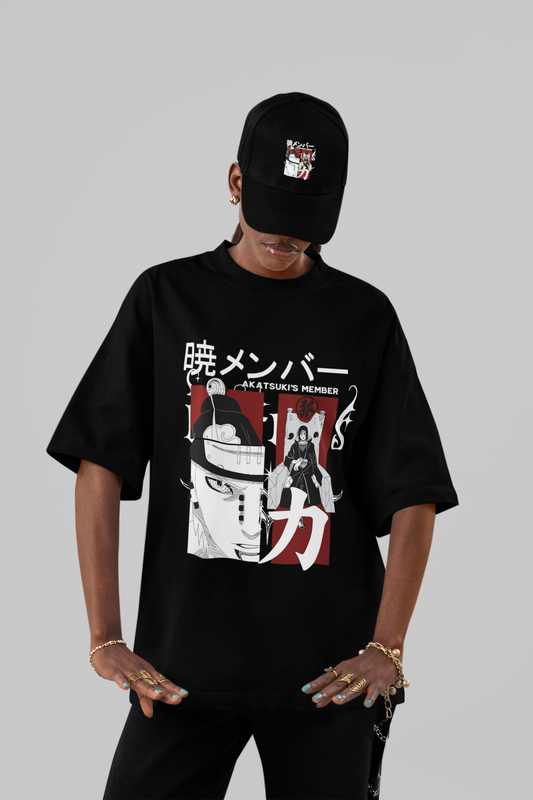 AKATSUKI Oversized Tee – Pain & Itachi Edition