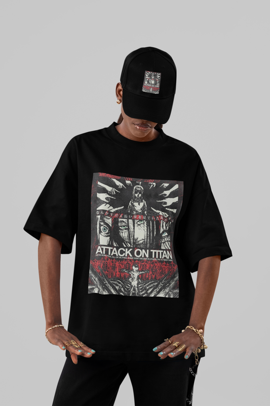 Rumbling Reality" Attack on Titan Oversized Tee