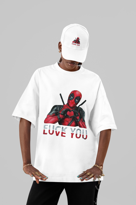 Deadpool “Love You / F*ck You” Oversized Tee