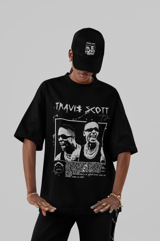 Travis Scott Grunge Graphic Oversized T-Shirt