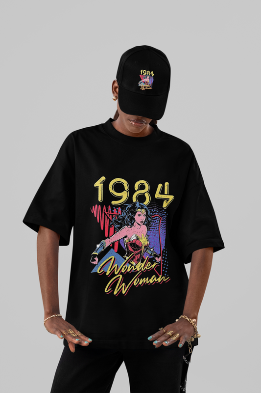 Retro Wonder Woman 1984 Oversized Graphic Tee