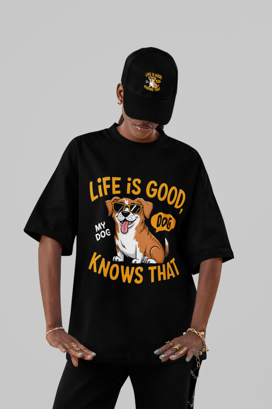 Life is Good" Dog Graphic Tee