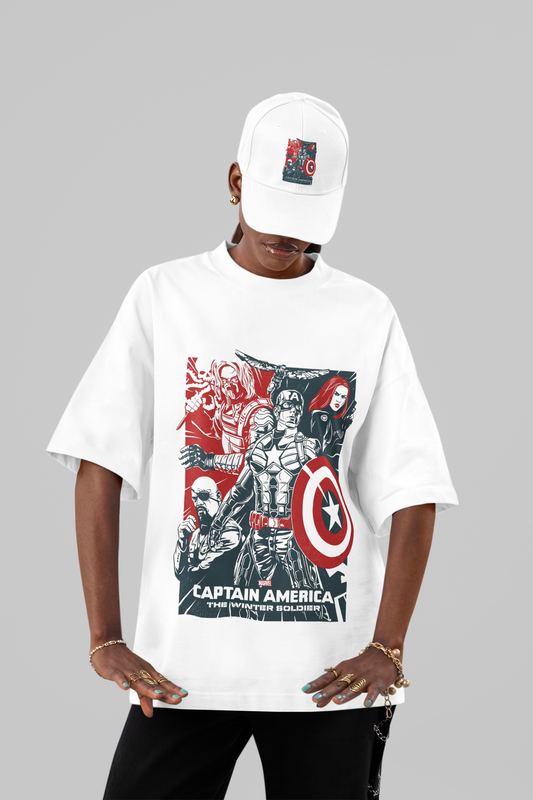 Captain America: The Winter Soldier Graphic Poster T-Shirt