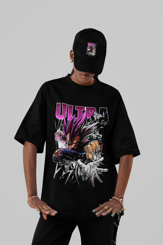Vegeta Ultra Ego Power Oversized Anime T-Shirt