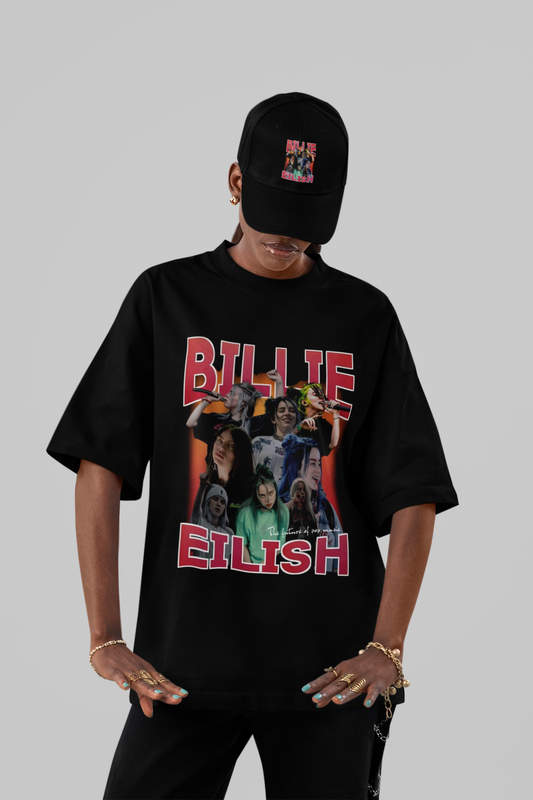 Vintage Billie Eilish Bootleg Style Oversized Black T-Shirt
