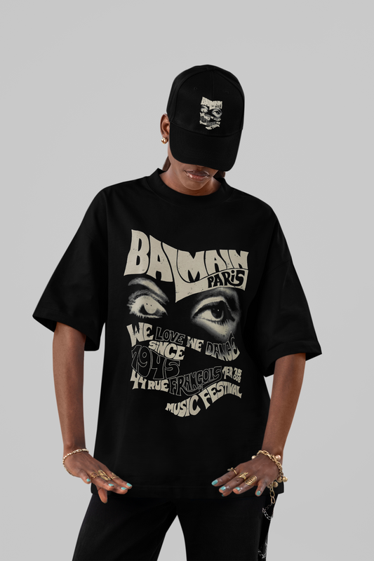 The Balmain Paris Retro Eye Oversized Tee