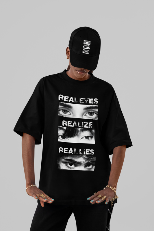 Real Eyes Realize Oversized Graphic Tee