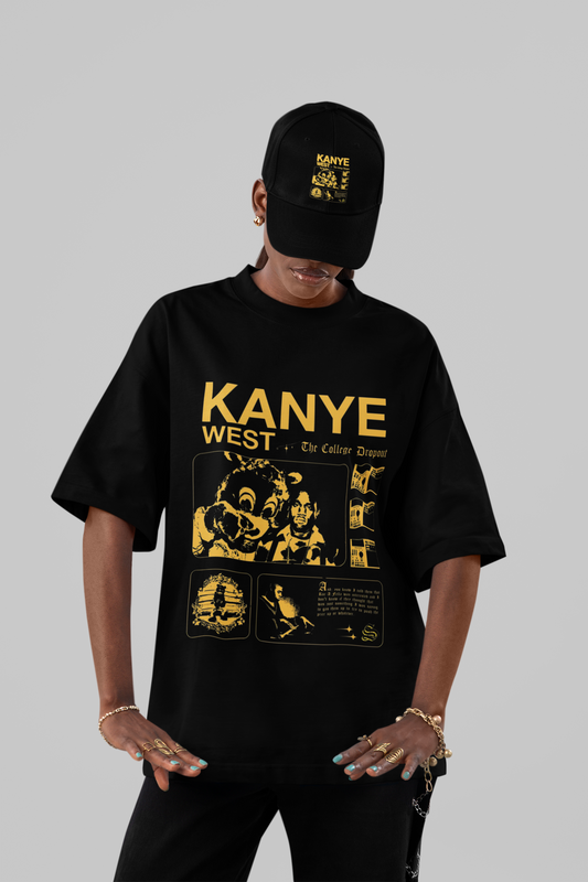 Iconic 'The College Dropout' Graphic Oversized Tee