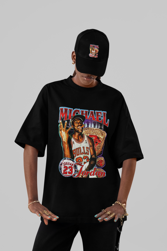 Michael Jordan 'The GOAT' Vintage Graphic Oversized Tee