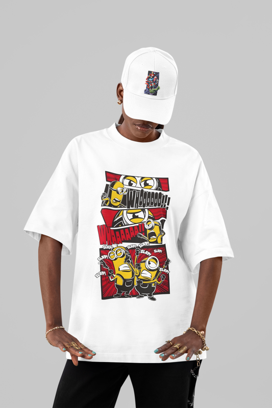 Minions Comic Strip Chaos Oversized Tee
